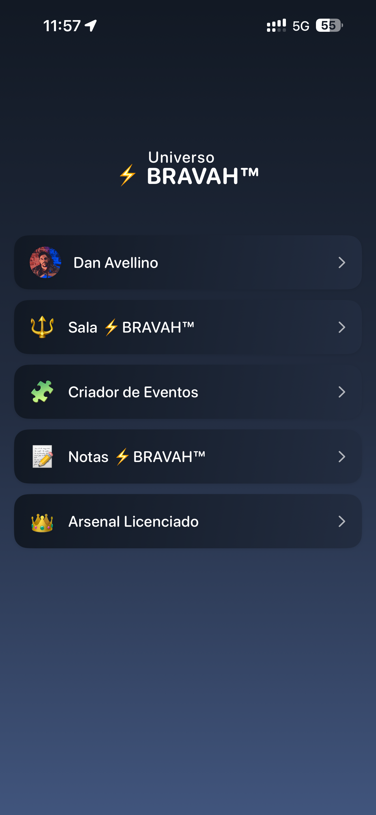 App ⚡BRAVAH em destaque